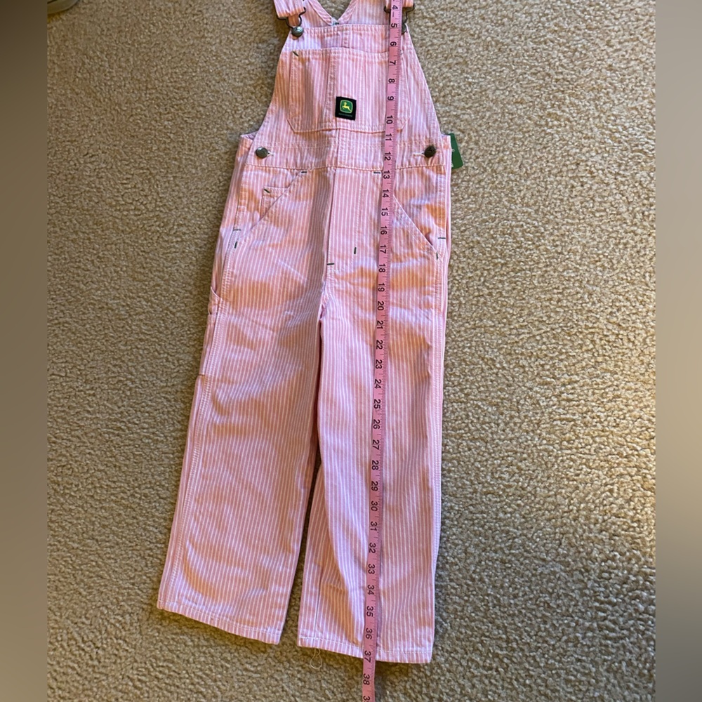 Pink Striped Overalls John Deere - Picture 7 of 9